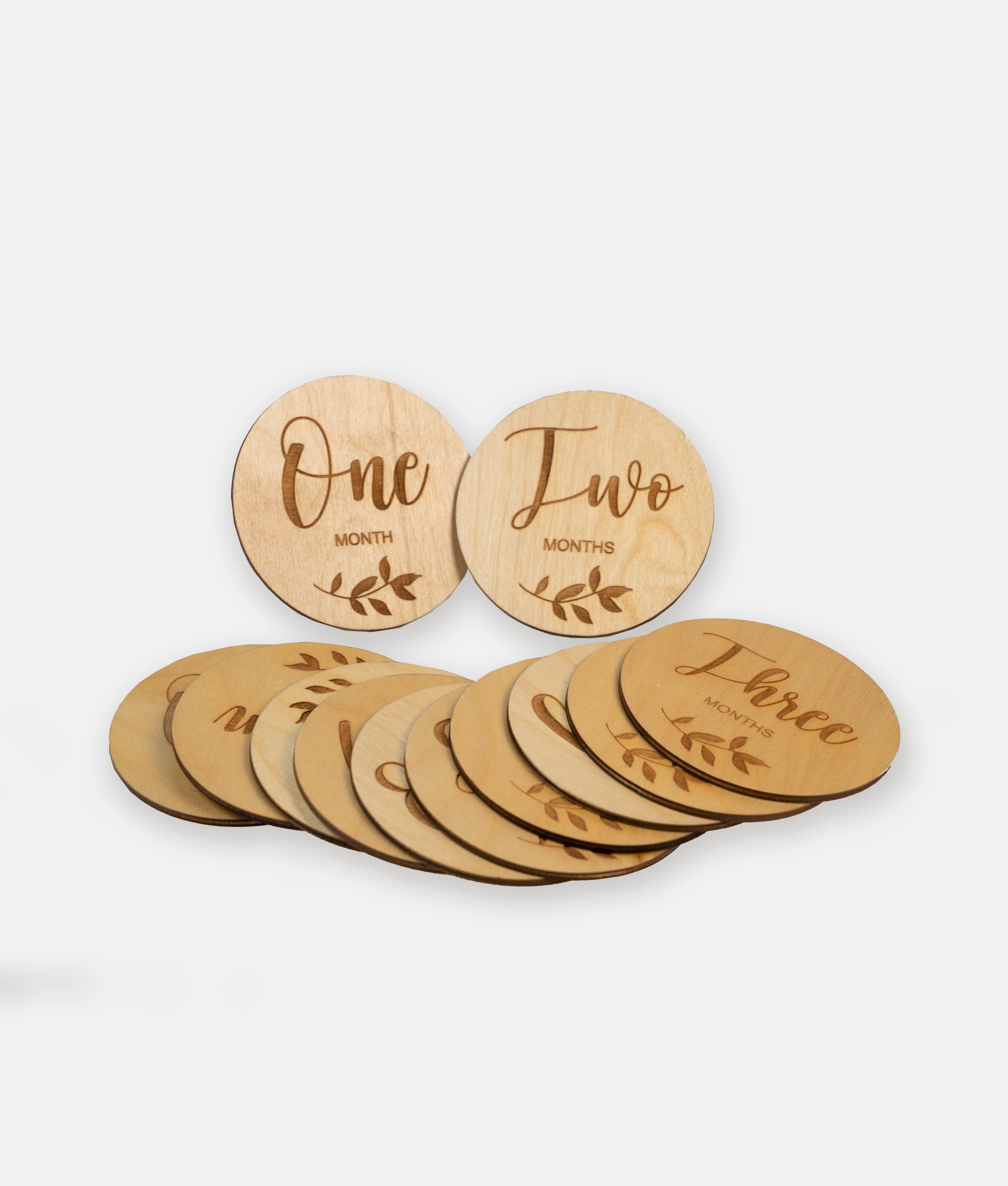 Elegant Smockers LK | Monthly Baby Milestone Plaques Set | Sri Lanka