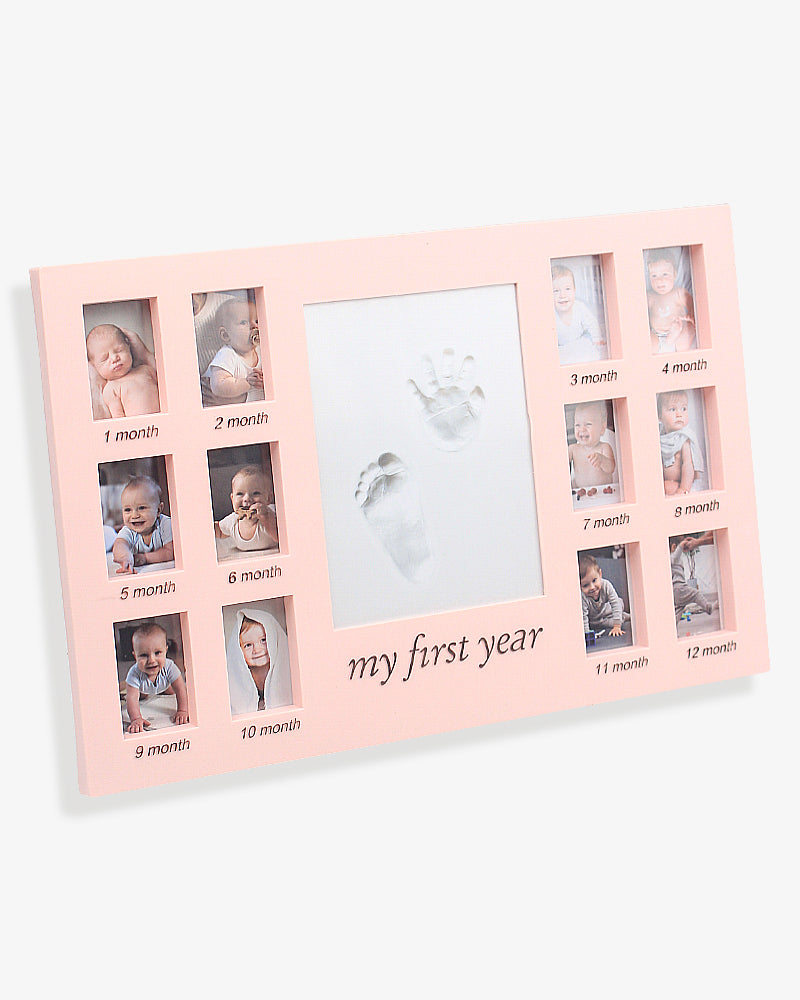 Elegant Smockers LK | Newborn 12 Months Hand and Foot Print Commemorative Photo Frame | Sri Lanka