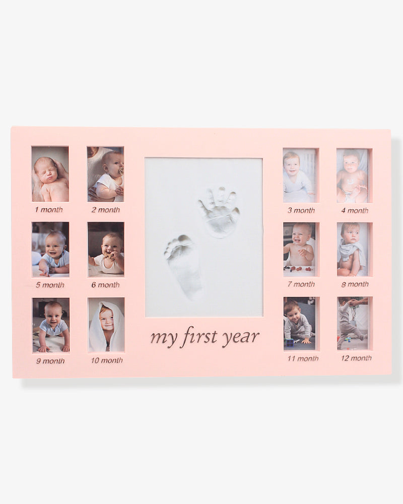 Elegant Smockers LK | Newborn 12 Months Hand and Foot Print Commemorative Photo Frame | Sri Lanka