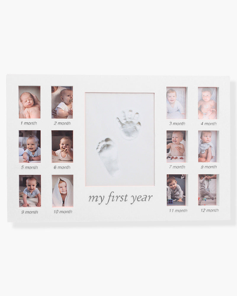 Elegant Smockers LK | Newborn 12 Months Hand and Foot Print Commemorative Photo Frame | Sri Lanka