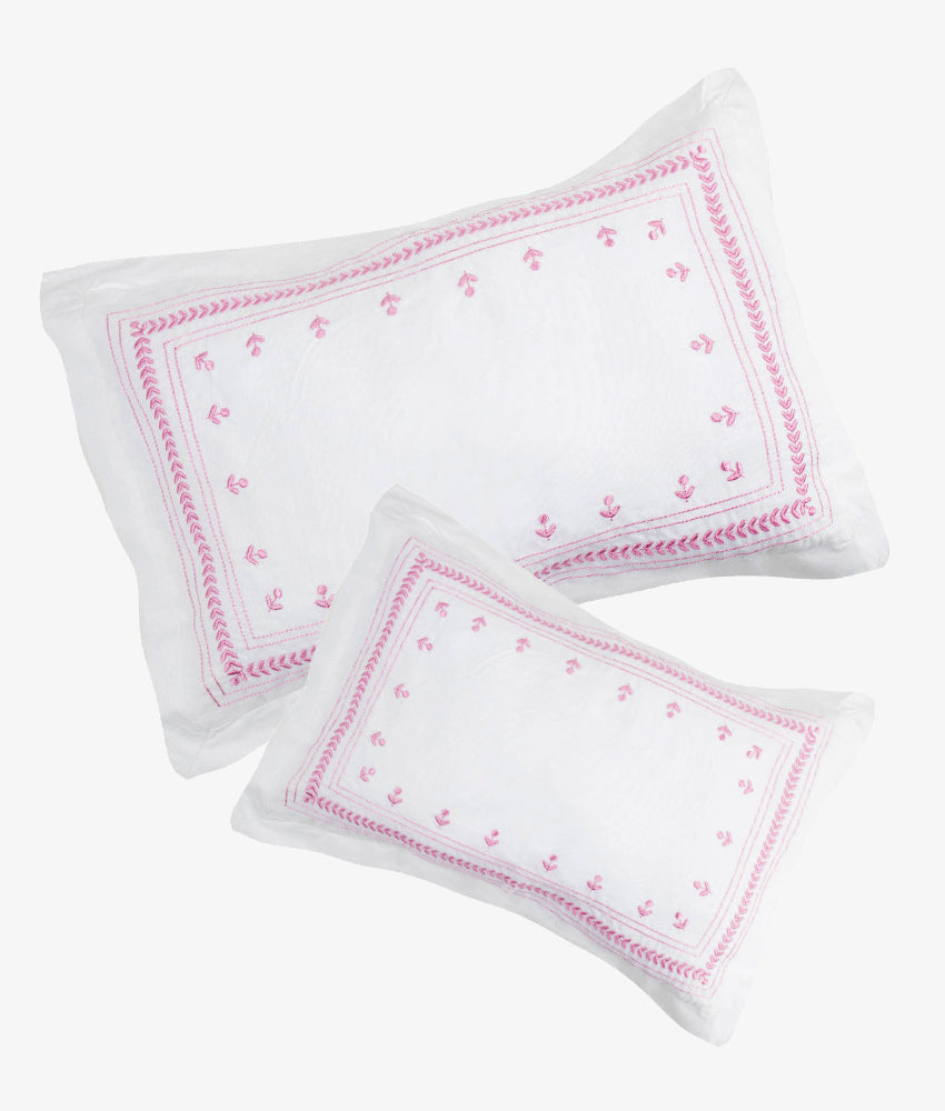 Elegant Smockers LK | Baby Pillow Covers – Eden Pink Theme | Sri Lanka