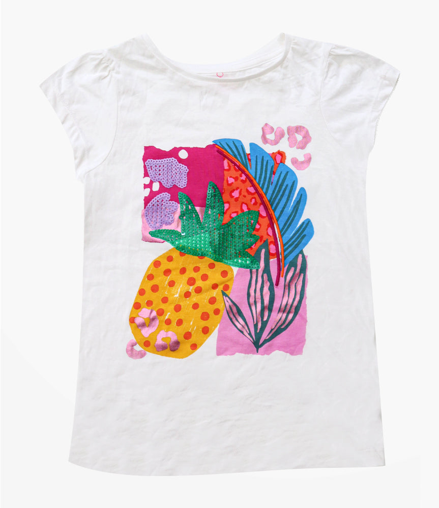 Elegant Smockers LK | Pineapple Girls T-shirt | Sri Lanka