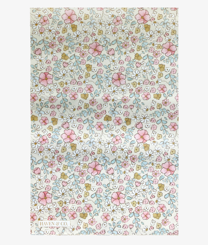 Elegant Smockers LK | Printed Wrapping Paper - Pink Flowers | Sri Lanka