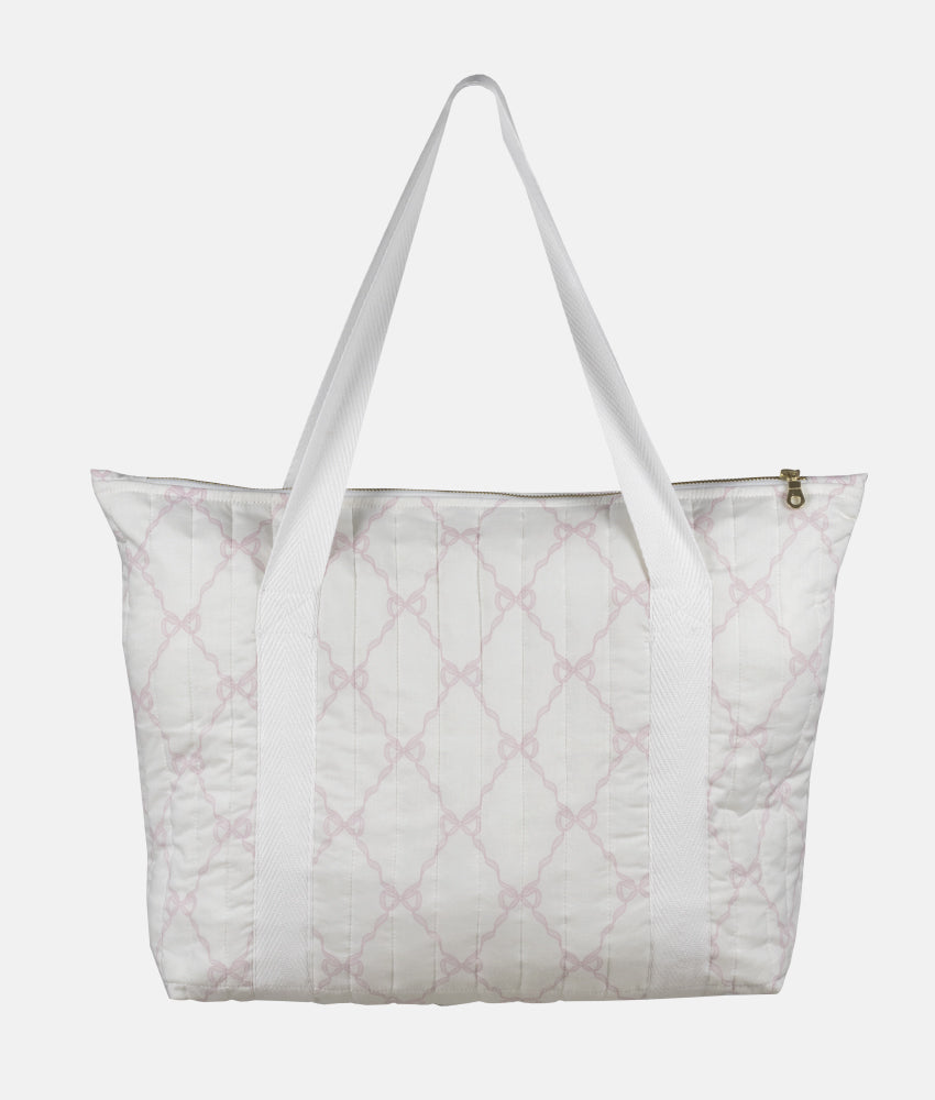 Elegant Smockers LK | Quilted Baby Diaper Tote Bag – Blossom Theme | Sri Lanka