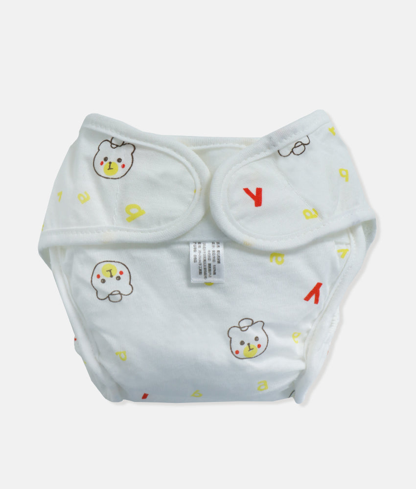 Elegant Smockers LK | Reusable Baby Nappy Wrap - Yellow Teddy Print | Sri Lanka