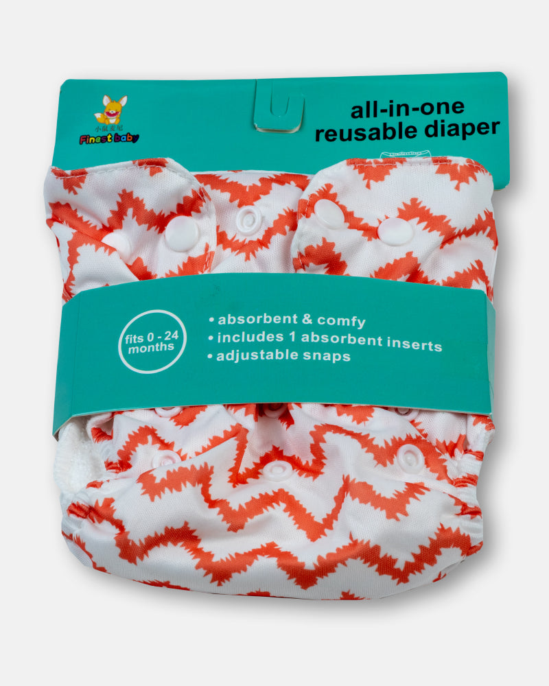 Elegant Smockers LK | Reusable Baby Nappy Wrap - Zizak Mix Print (0-24months) | Sri Lanka