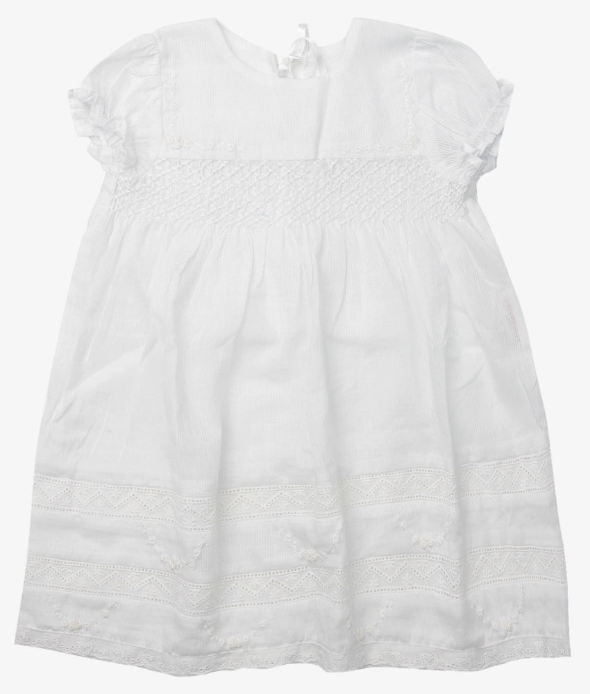 Elegant Smockers LK | Take Me Home Baby Outfit - White | Sri Lanka