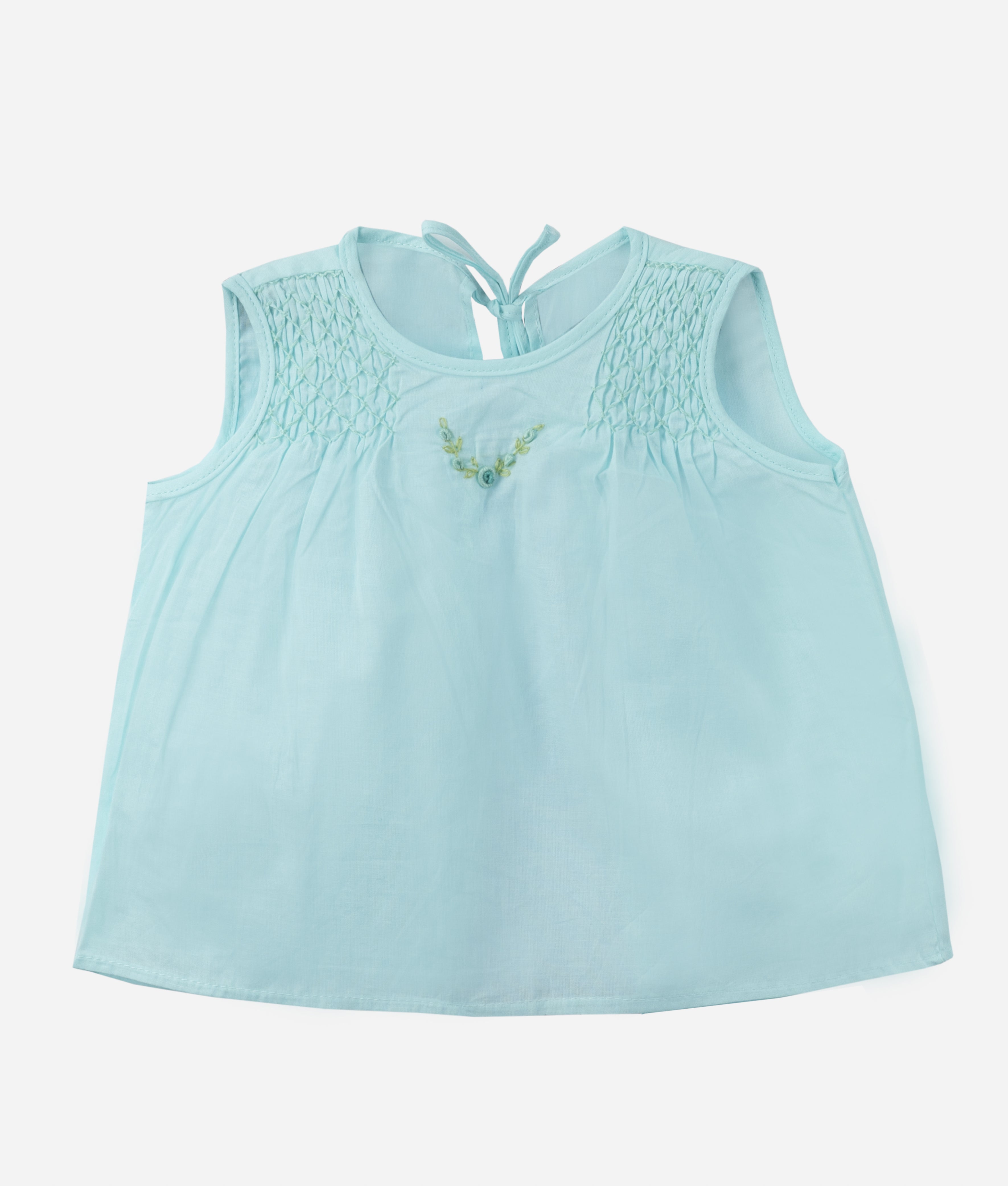 Elegant Smockers LK | Top Smocked Baby Shirts - Mint | Sri Lanka