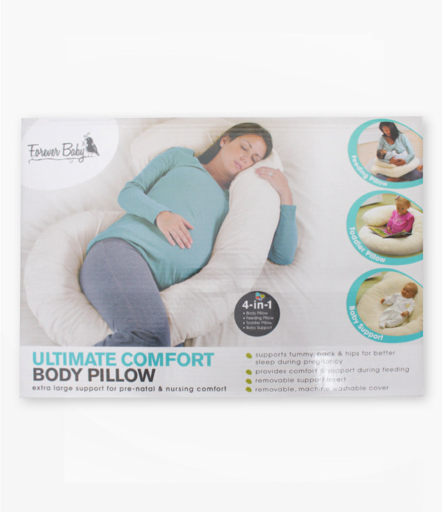 Ultimate Comfort Body Pillow “4 in 1” White Shop online Elegant