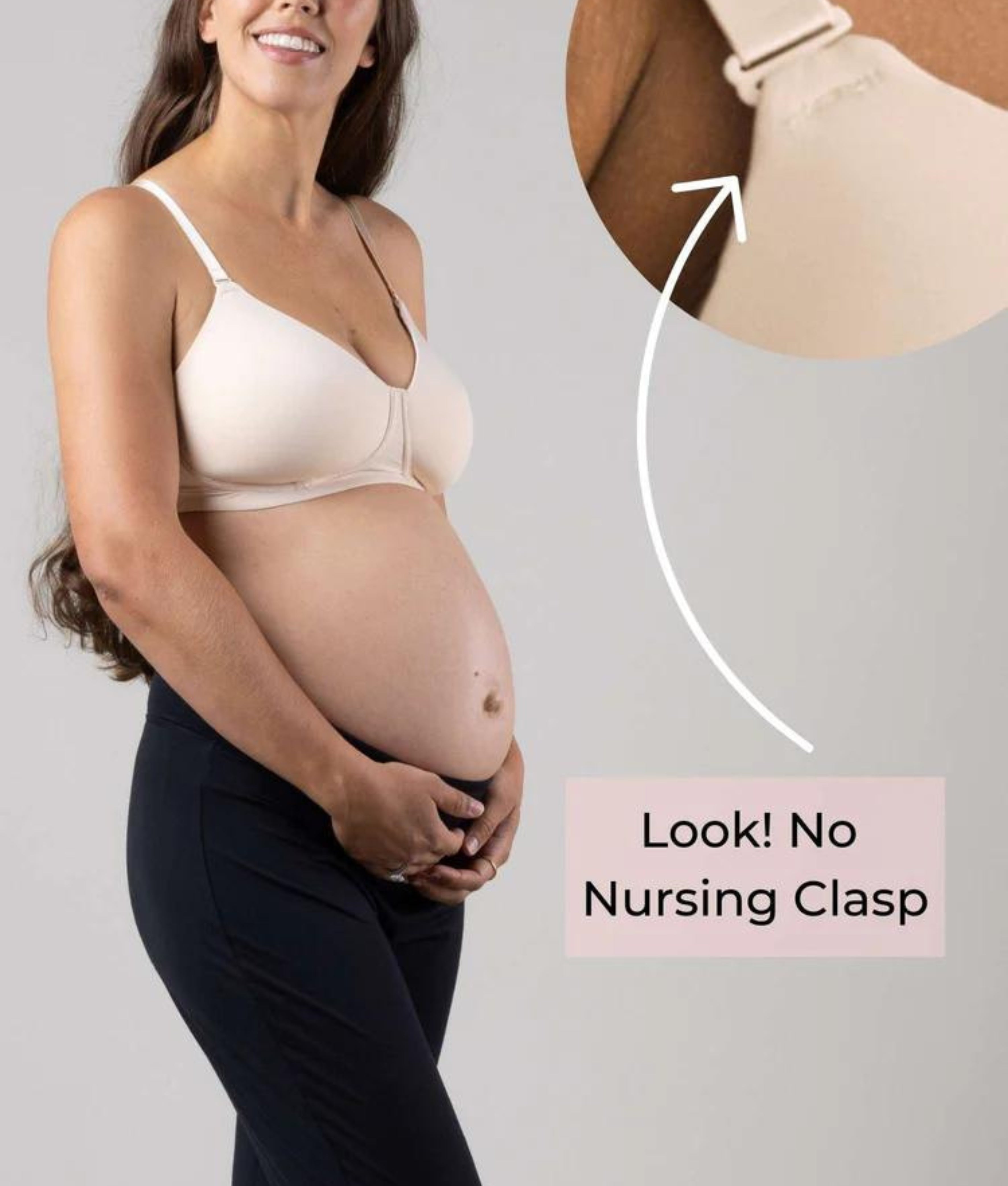 Elegant Smockers LK | Undercover Maternity, Nursing & Beyond T-Shirt Braâ„¢ | Cream | Sri Lanka