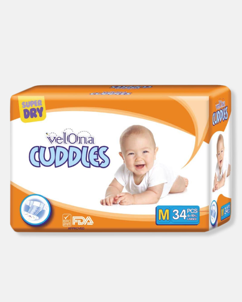 Elegant Smockers LK | Velona Cuddles Classic Baby Diapers - Jumbo Pack (Medium) | Sri Lanka