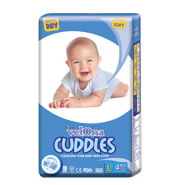 Elegant Smockers LK | Velona Cuddles Classic Diapers - Mini Pack (L) | Sri Lanka