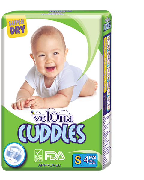 Elegant Smockers LK | Velona Cuddles Classic Diapers - Mini Pack (S) | Sri Lanka