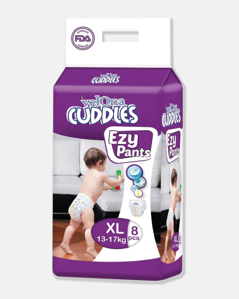 Elegant Smockers LK | Velona Cuddles Ezy Pants (XL) - 8Pcs | Sri Lanka