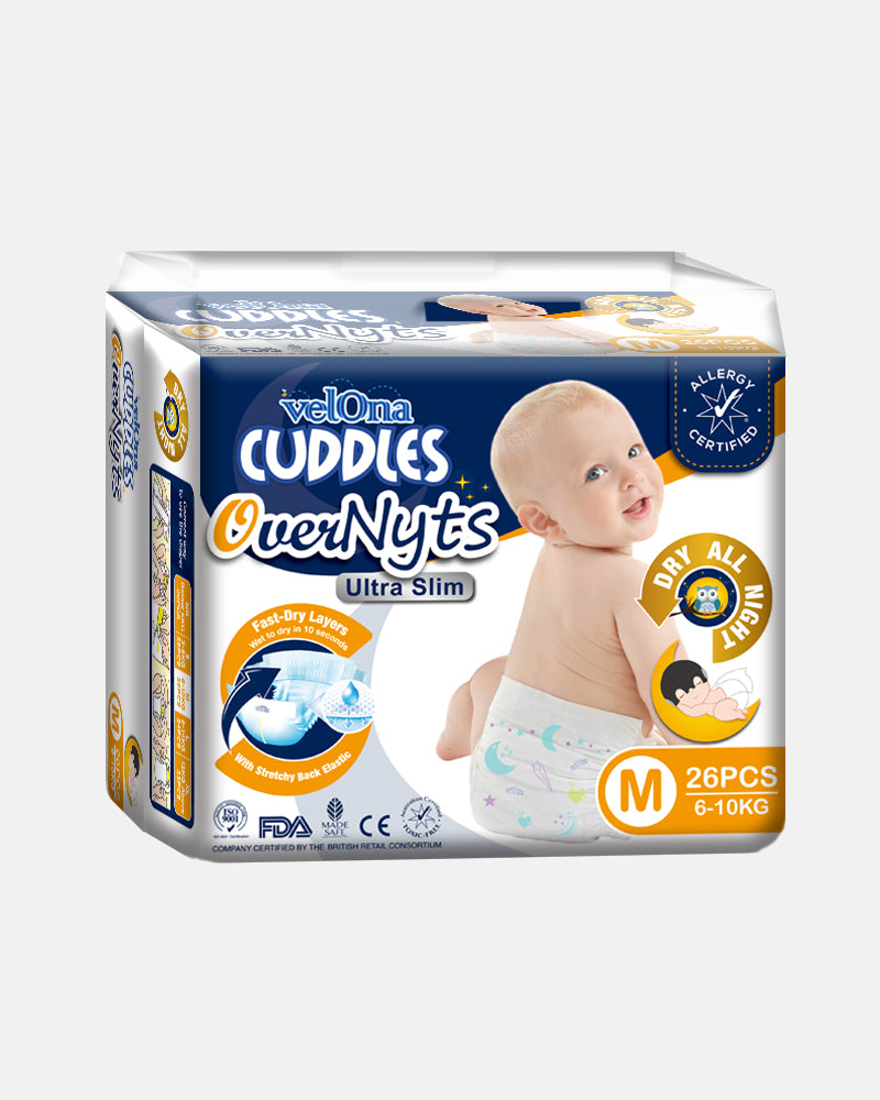Elegant Smockers LK | Velona OverNyts Baby Diapers - Jumbo Pack (Medium) | Sri Lanka