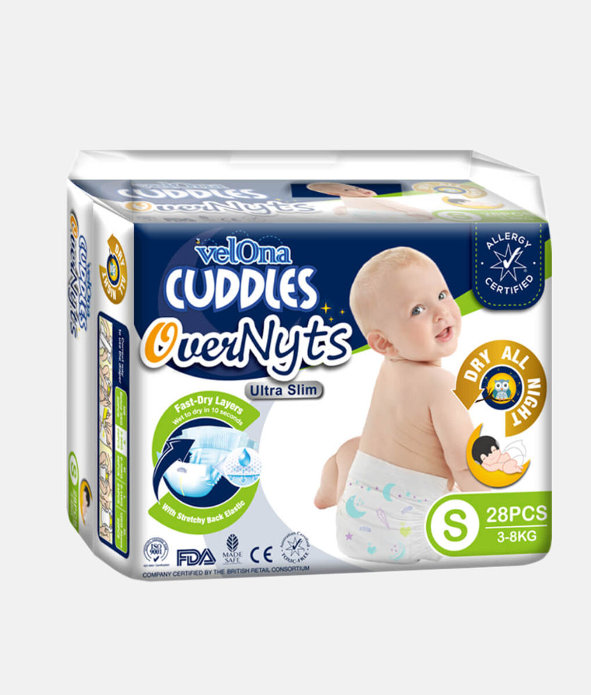 Elegant Smockers LK | Velona OverNyts Baby Diapers - Jumbo Pack (Small) | Sri Lanka