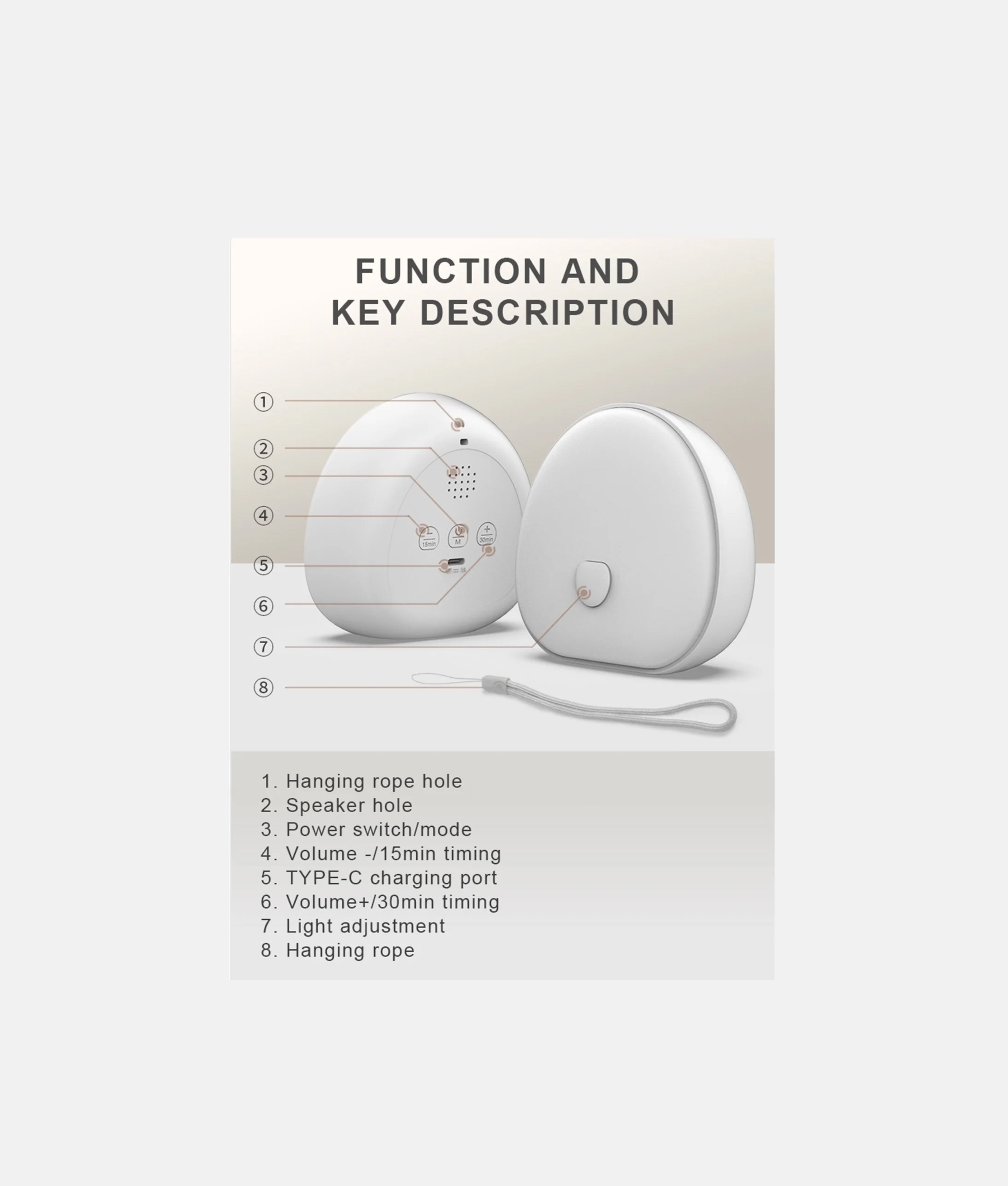 Elegant Smockers LK | White Noise Sleep Aid Lamp | Sri Lanka