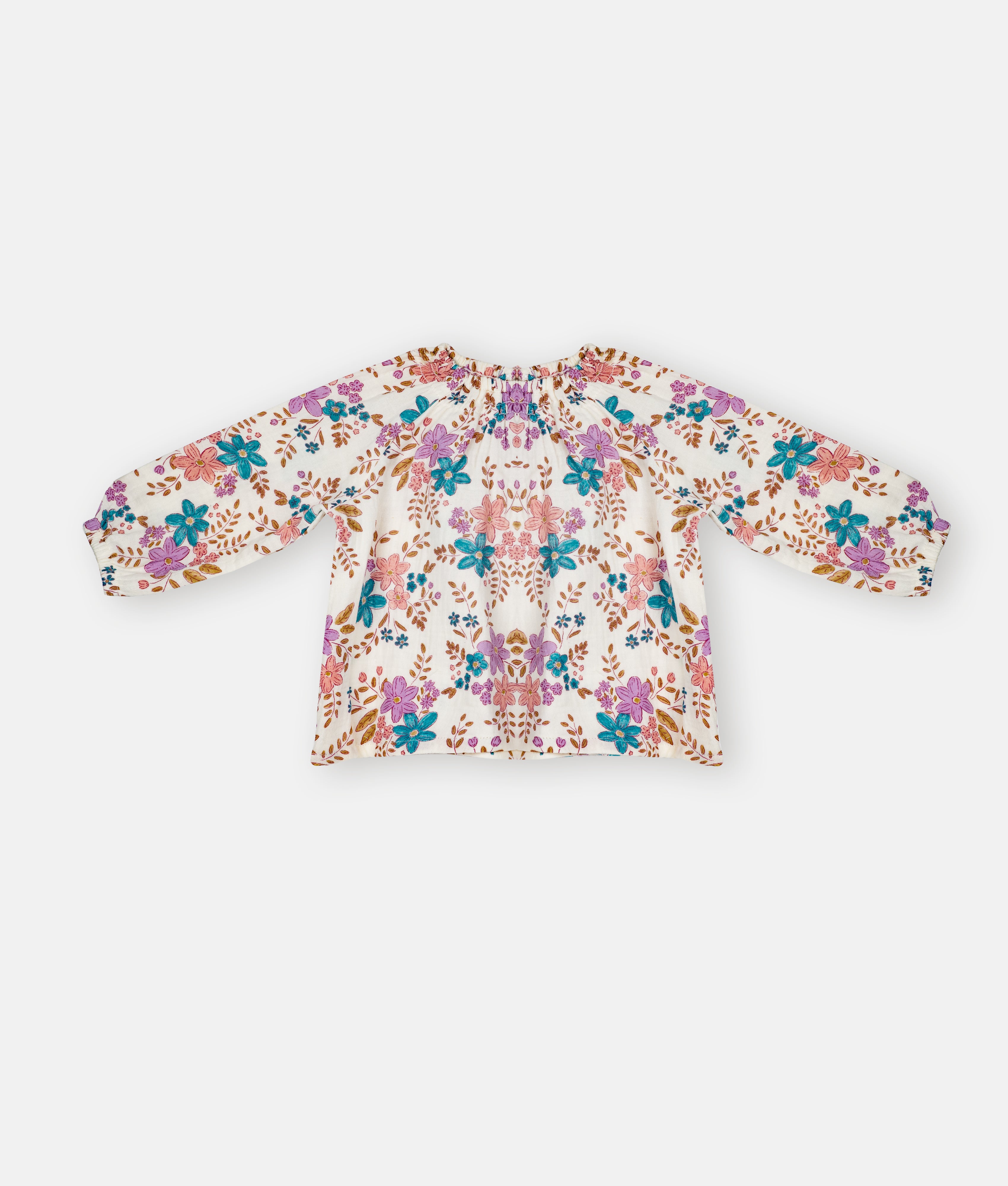 Elegant Smockers LK | Wild Floral Long Sleeves Girls Top | Sri Lanka