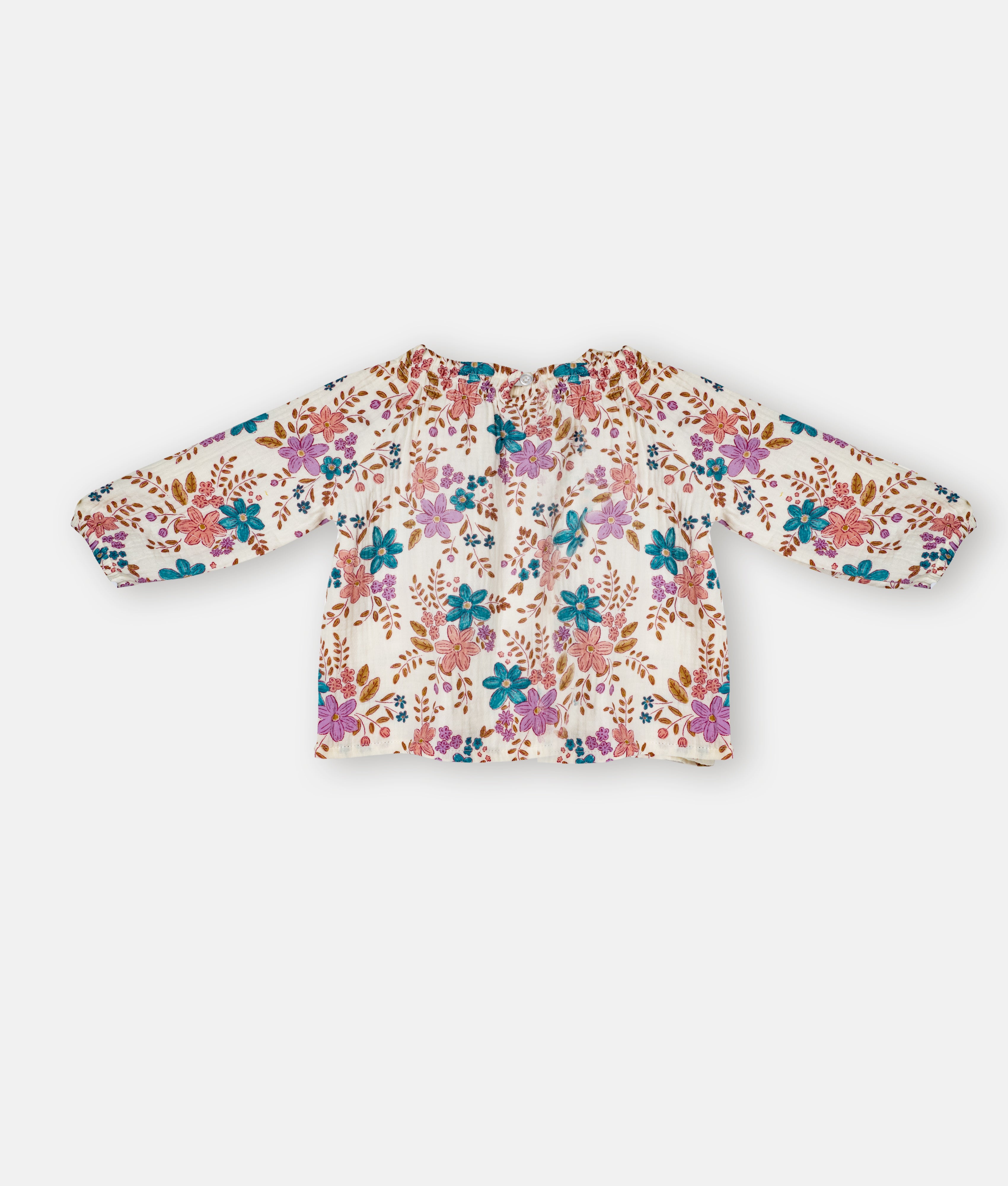 Elegant Smockers LK | Wild Floral Long Sleeves Girls Top | Sri Lanka