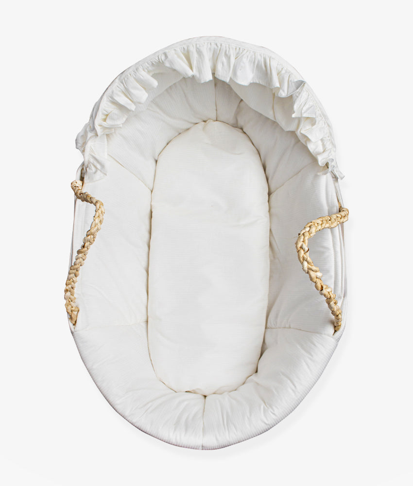 Elegant Smockers LK | Baby Moses Basket & Liner with Hood | Sri Lanka