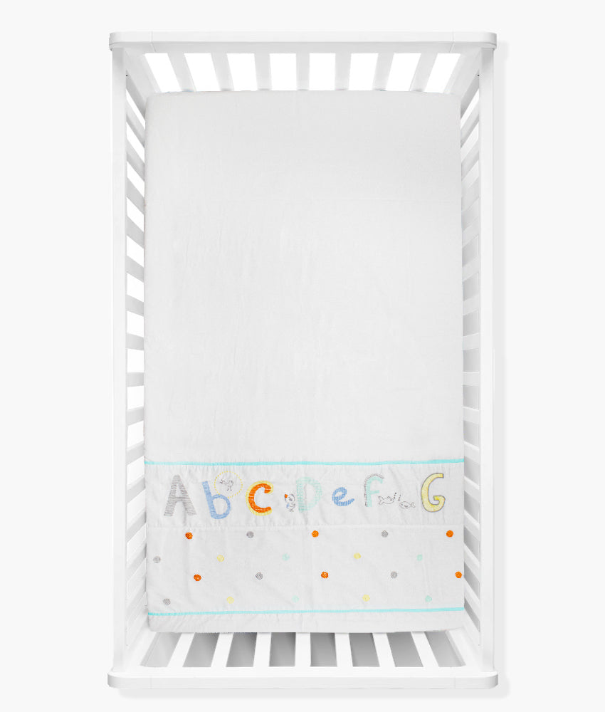 Elegant Smockers LK | Baby Cot Sheet – Alphabet Theme | Sri Lanka
