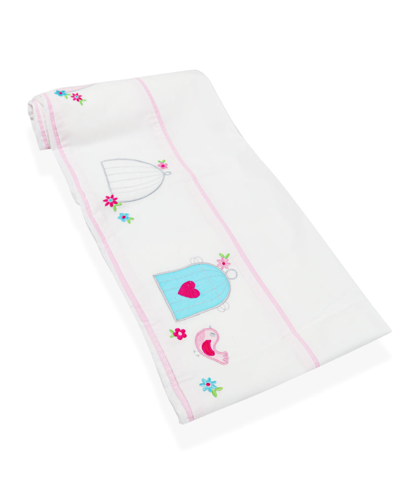 Elegant Smockers LK | Baby Cot Sheet β Birds Love Theme | Sri Lanka