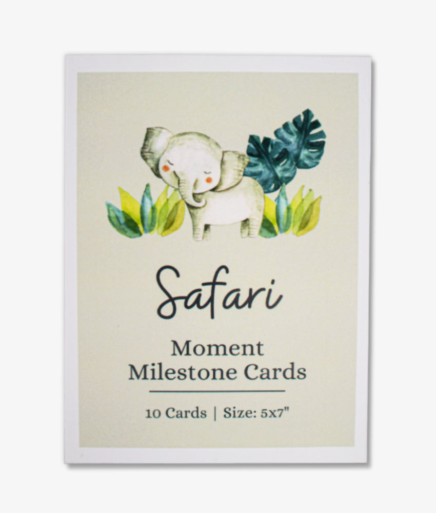 Elegant Smockers LK | Moment Milestone Cards - Safari | Sri Lanka