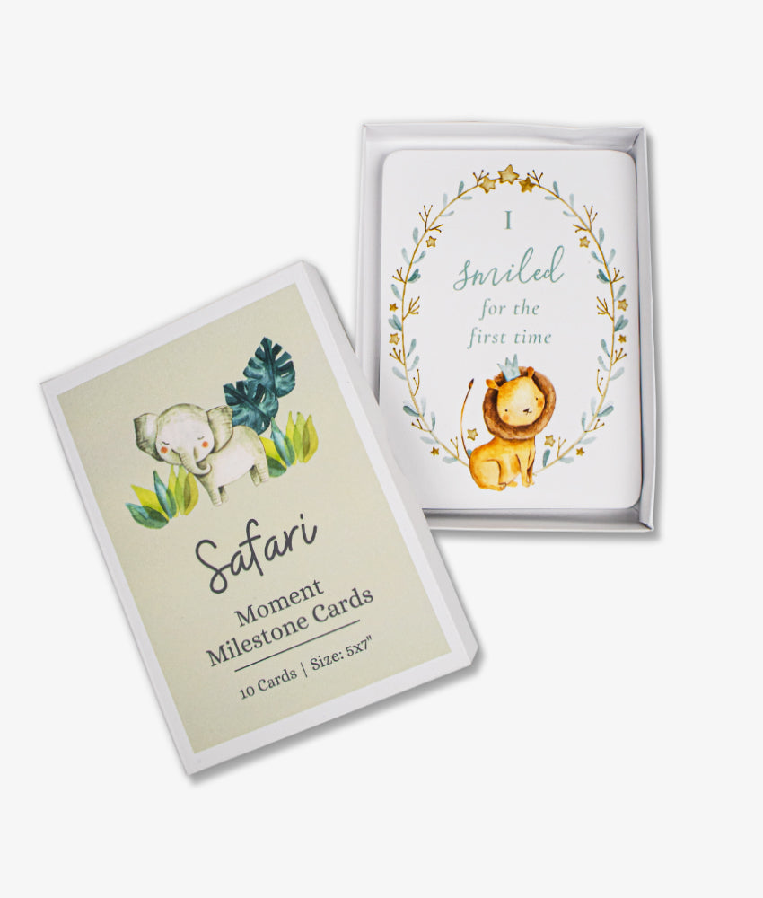 Elegant Smockers LK | Moment Milestone Cards - Safari | Sri Lanka