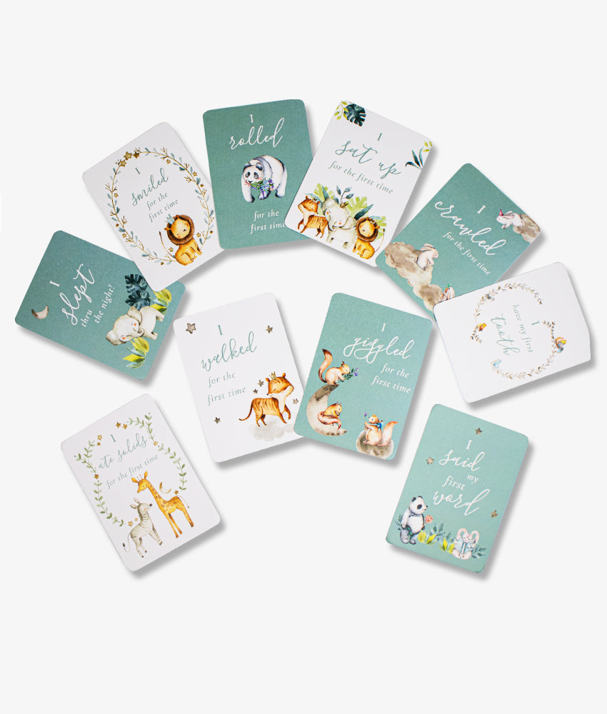 Elegant Smockers LK | Moment Milestone Cards - Safari | Sri Lanka