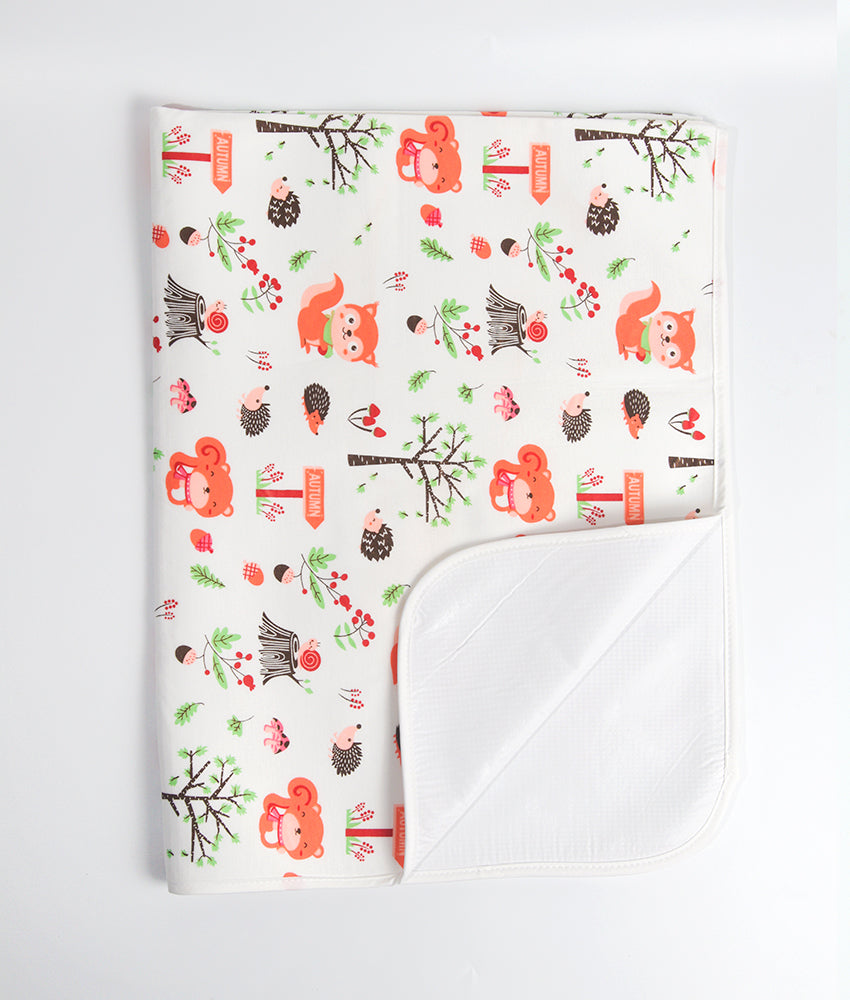 Elegant Smockers LK | Baby Rubber Sheet - Autumn Print | Sri Lanka