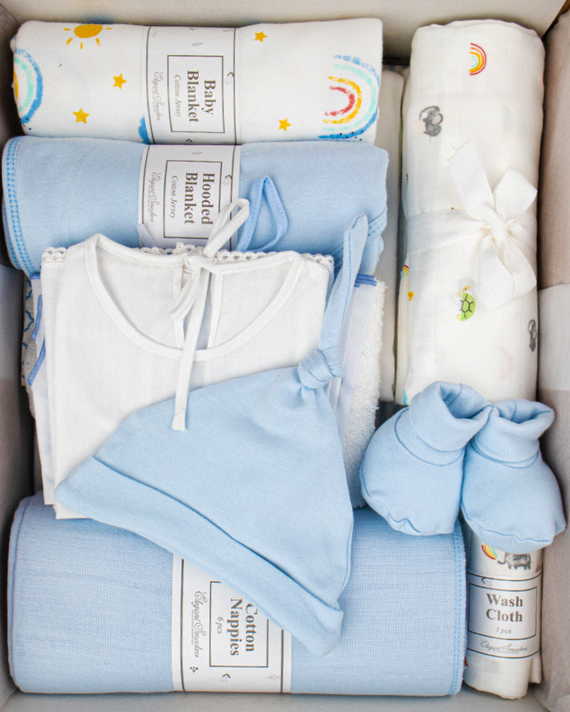 Elegant Smockers LK | Baby Hospital Pack - Blue | Sri Lanka