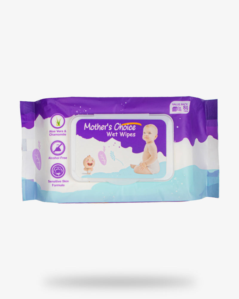 Elegant Smockers LK | Mothers Choice Wet Wipes - 80pcs Pack | Sri Lanka