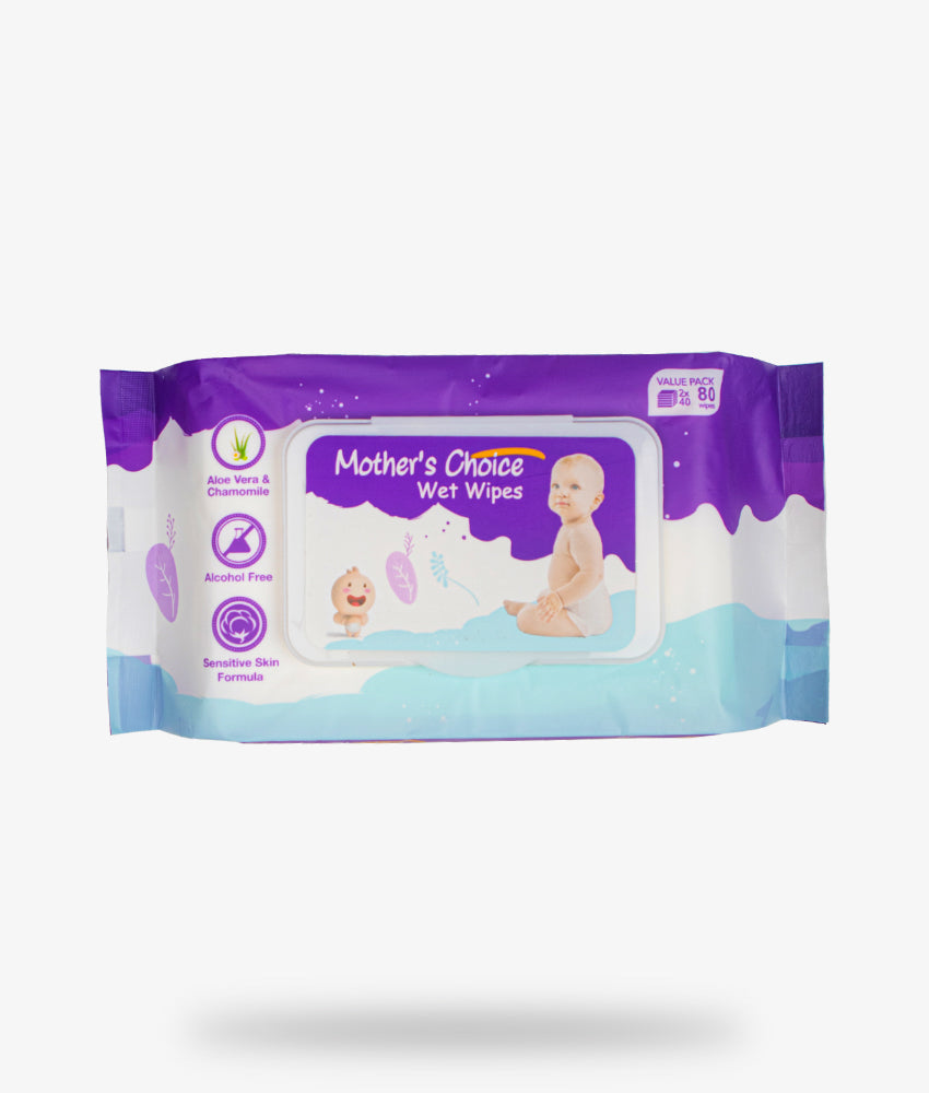 Elegant Smockers LK | Mothers Choice Wet Wipes - 80pcs Pack | Sri Lanka