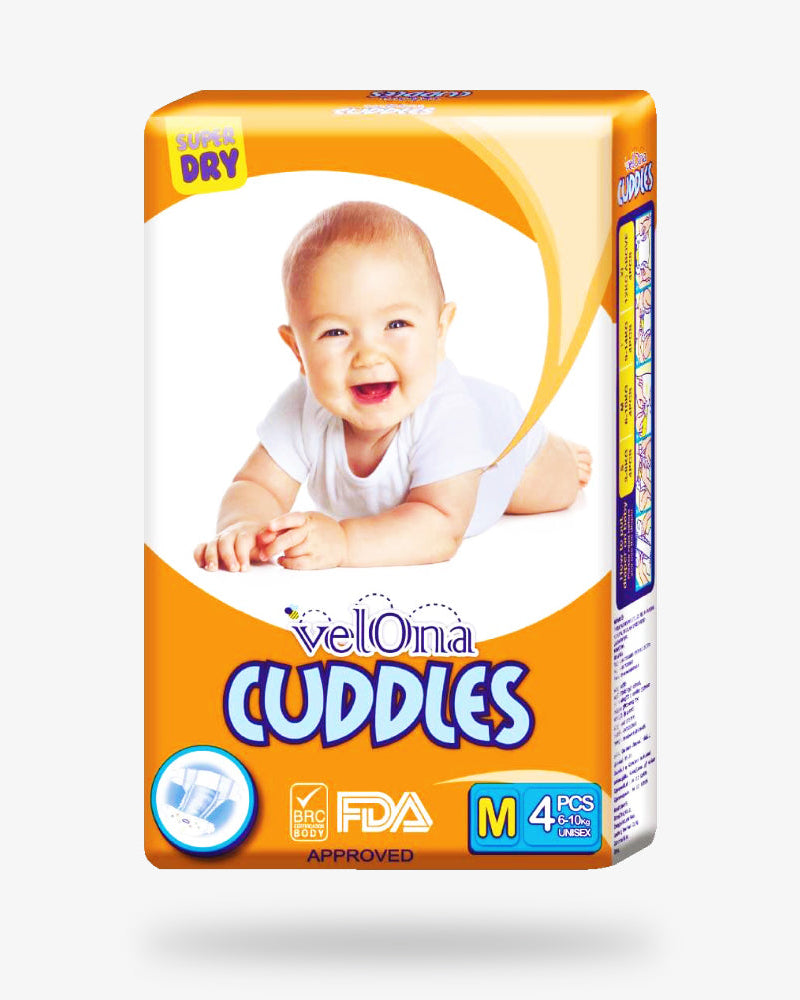 Elegant Smockers LK | Velona Cuddles Classic Diapers - Mini Pack (M) | Sri Lanka