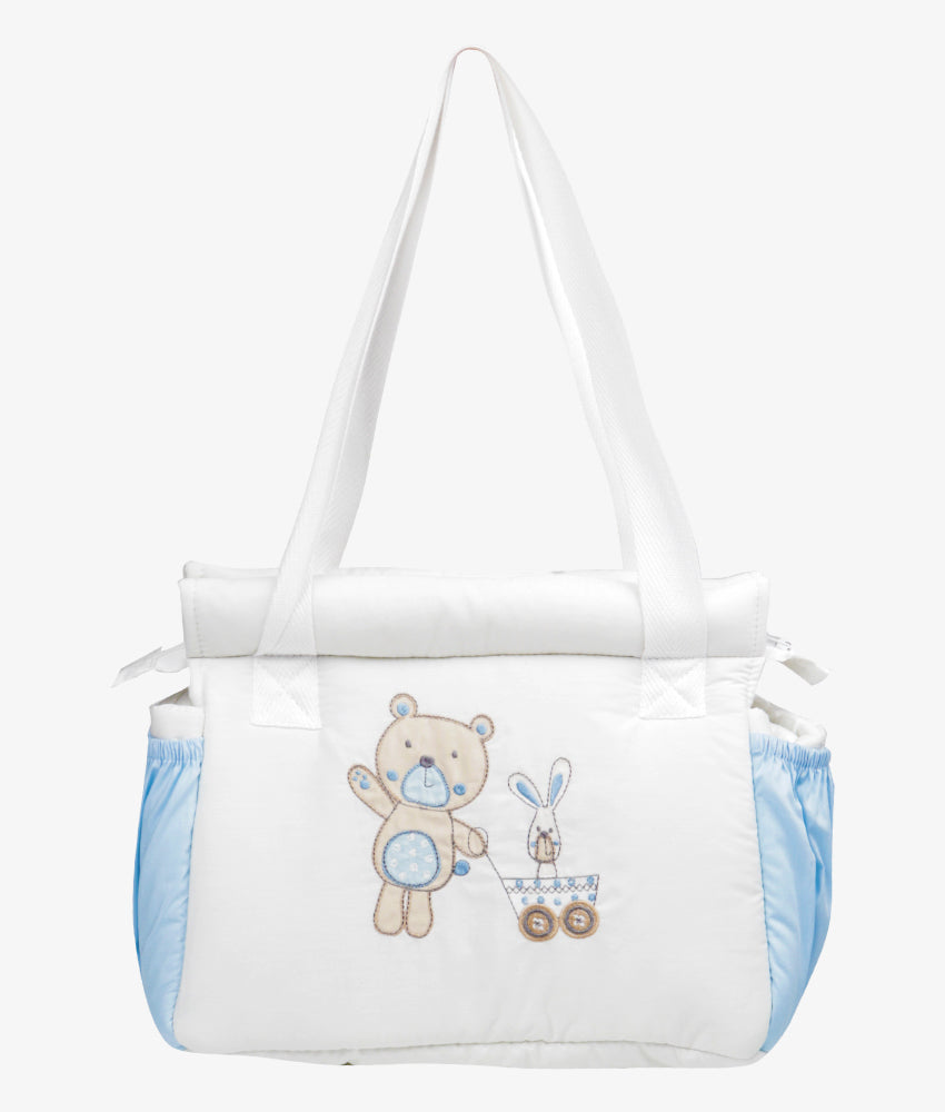 Baby Diaper Bag Blue Bear Theme Shop online Elegant Smockers LK