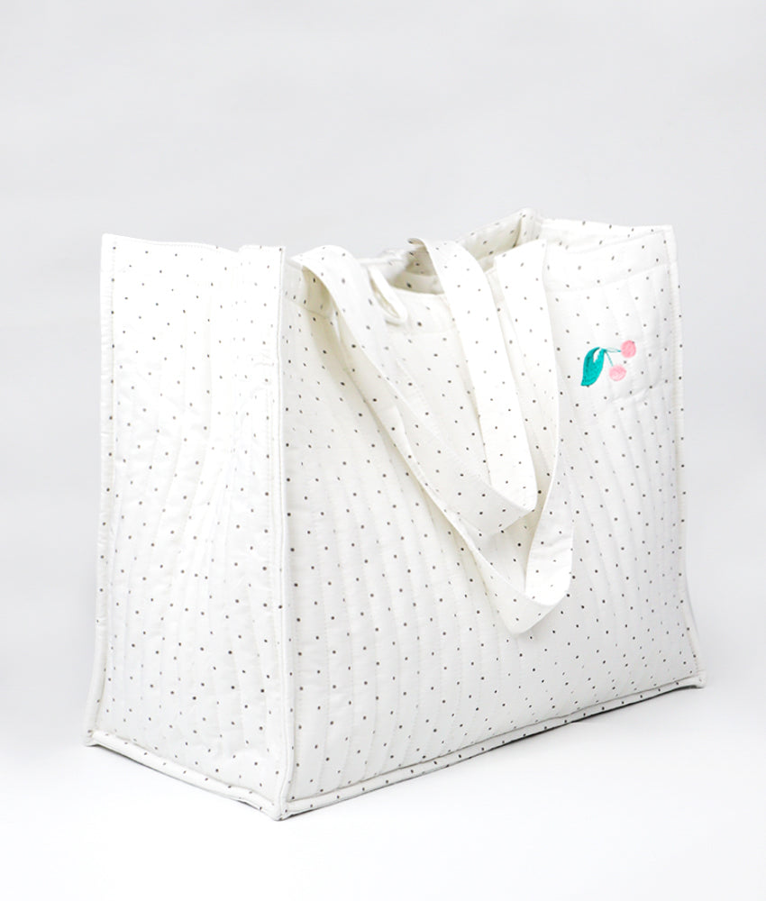 Elegant Smockers LK | XL Baby Tote Bag – Cherry Theme | Sri Lanka