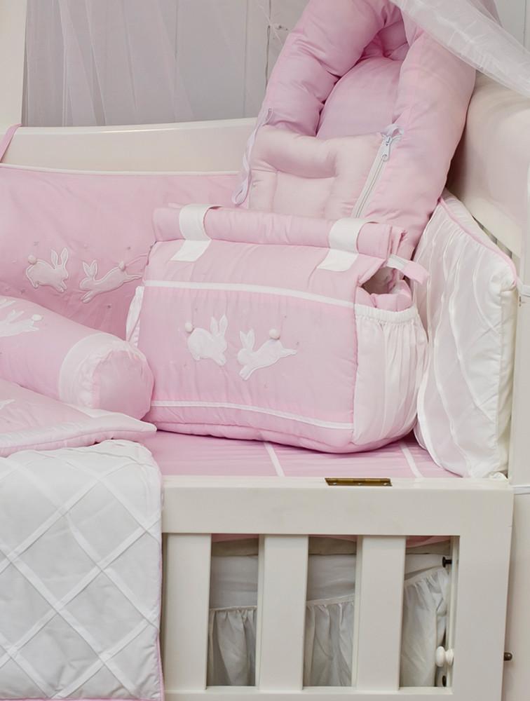 Elegant Smockers LK | Baby Diaper Bag – Pink Rabbit Theme | Sri Lanka