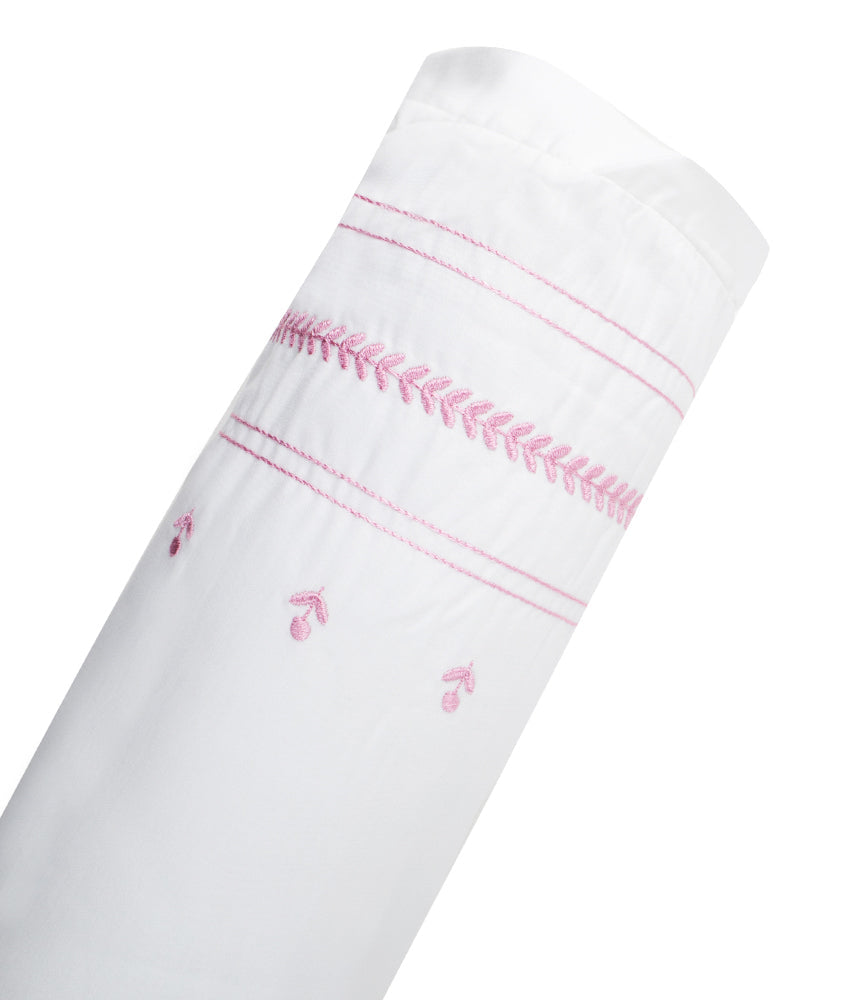 Elegant Smockers LK | Bolster Pillow Cover – Eden Pink Theme | Sri Lanka