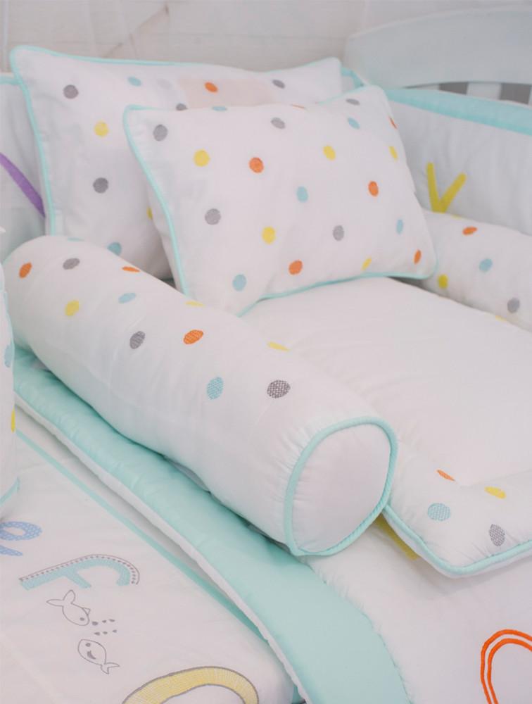 Elegant Smockers LK | Bolster Pillow Cover – Alphabet Theme | Sri Lanka