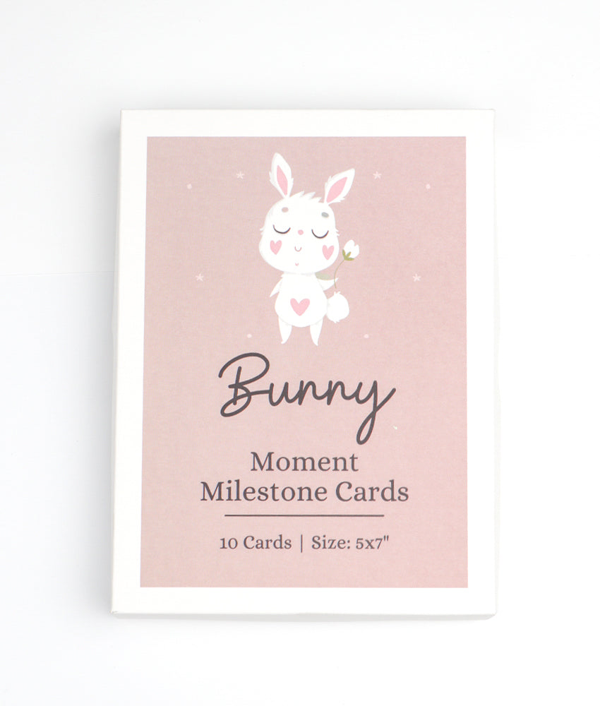Elegant Smockers LK | Moment Milestone Cards - Bunny | Sri Lanka