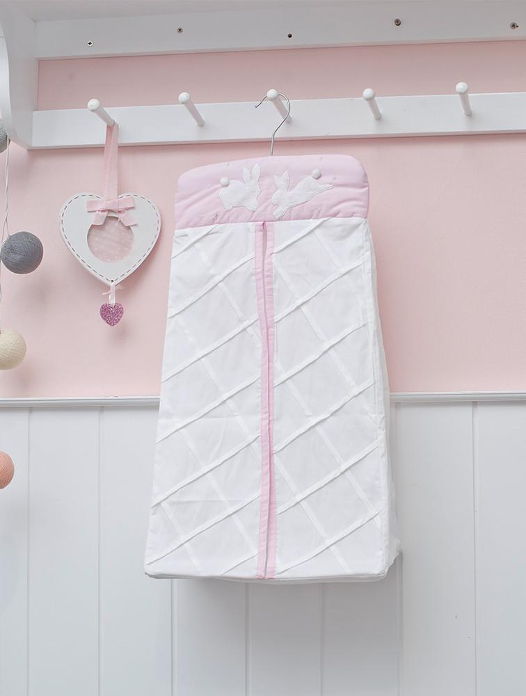 Elegant Smockers LK | Baby Nappy Stacker – Pink Rabbit Theme | Sri Lanka