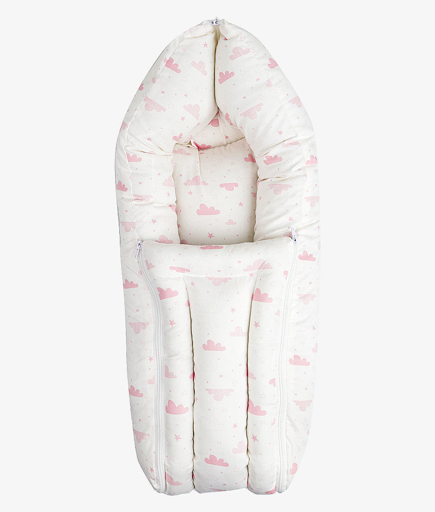 Elegant Smockers LK | Baby Carry Quilt – Pink Cloud Theme | Sri Lanka 