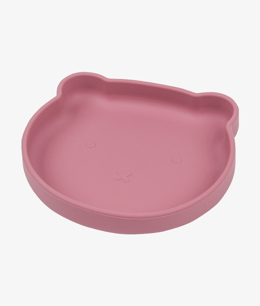 Elegant Smockers LK | 6 Piece Silicone Baby Feeding Set |  Plate, Bowl, Place-mat - Brick Red | Sri Lanka 