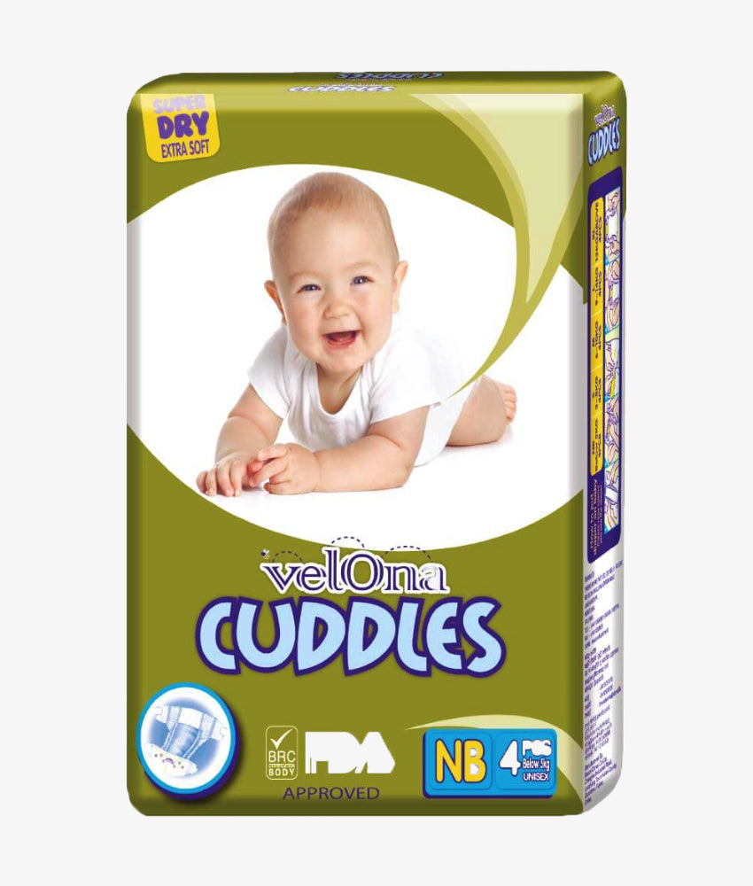 Elegant Smockers LK | Velona Cuddles Classic Baby Diapers - Mini Pack (New Born) | Sri Lanka 
