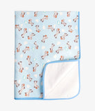 Elegant Smockers LK | Baby Rubber Sheet - Blue Zebra print | Sri Lanka 