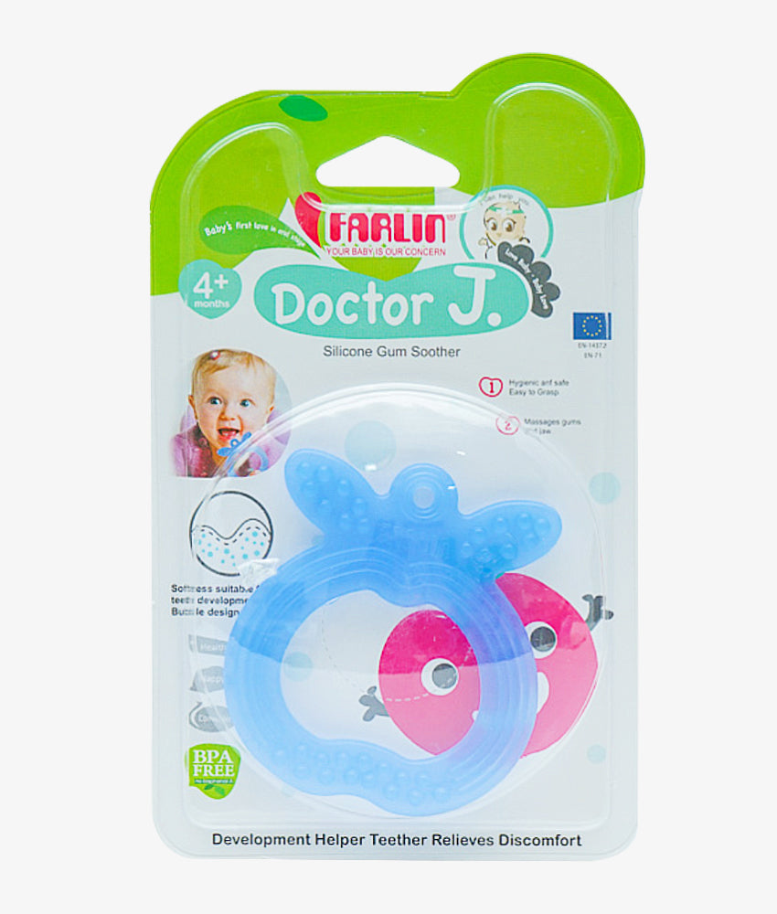 Elegant Smockers LK | Silicone Gum Soother - Farlin - Blue | Sri Lanka 