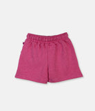 Elegant Smockers LK | Girls Sweat Shorts - Hot Pink with Floral Details | Sri Lanka 