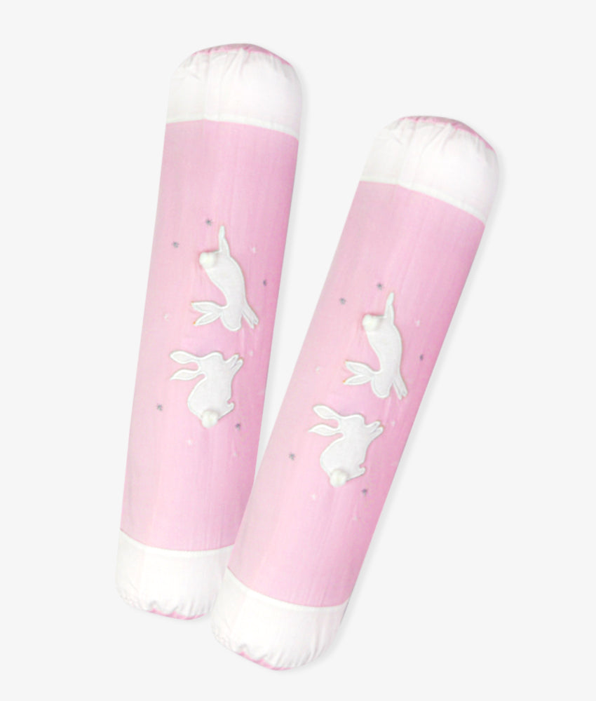 Elegant Smockers LK | Bolster Pillow Cover – Pink Rabbit Theme | Sri Lanka 