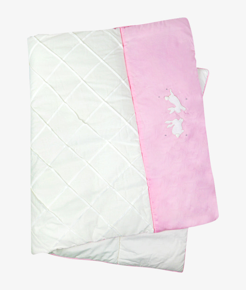 Elegant Smockers LK | Baby Comforter Quilt  – Pink Rabbit Theme | Sri Lanka 