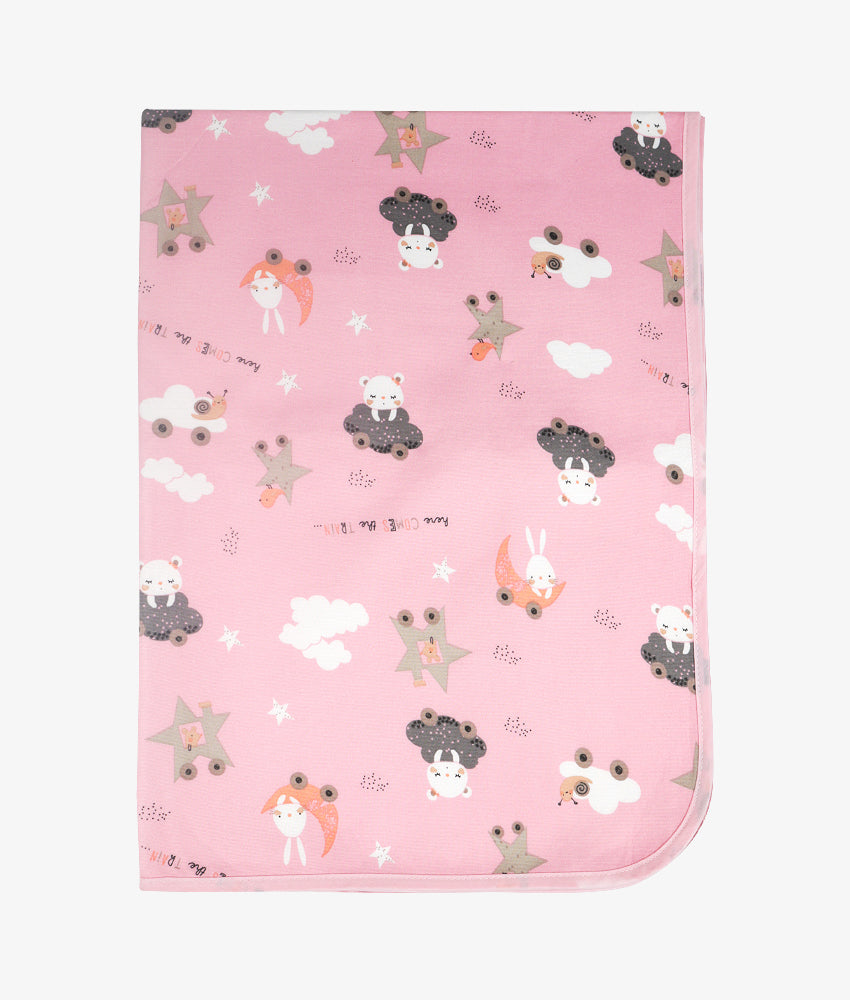 Elegant Smockers LK | Baby Rubber Sheet - Pink Night Sky Print | Sri Lanka 